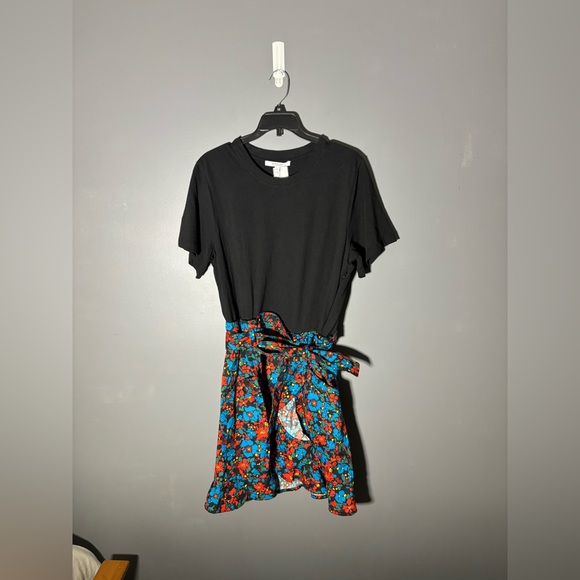 10 Crosby by Derek Lam Hudson Mixed Media Shirt Dress Womens Size 12 - Picture 2 of 5